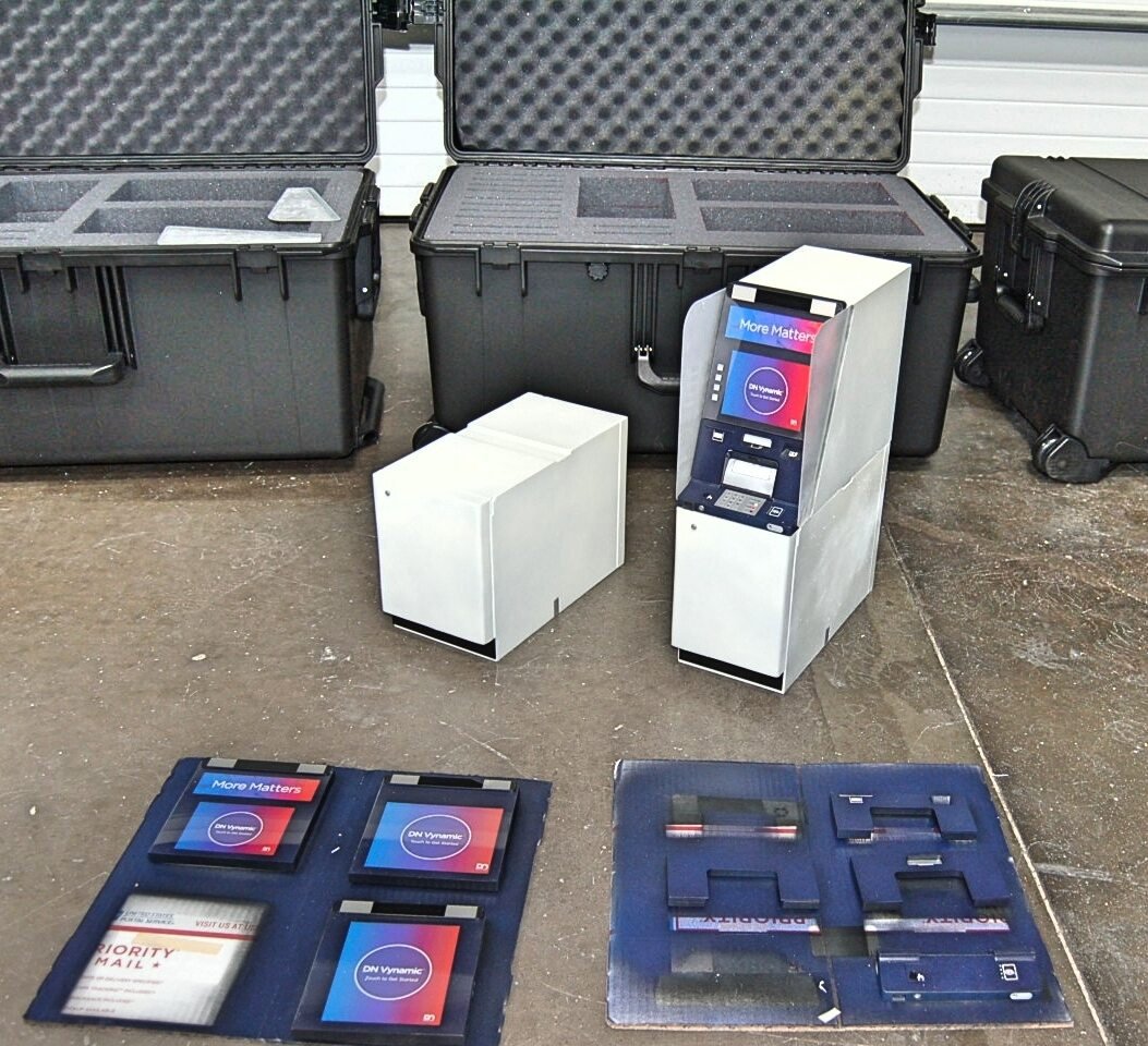 Detail view of the ATM Product Demonstration physical scale model