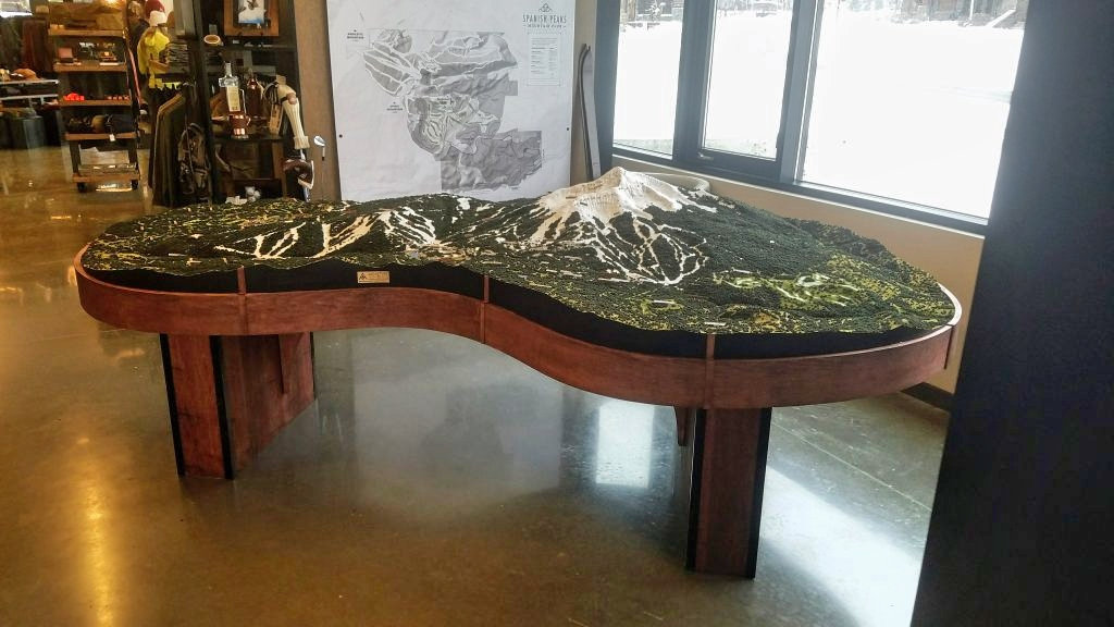 Big Sky, Montana physical scale model