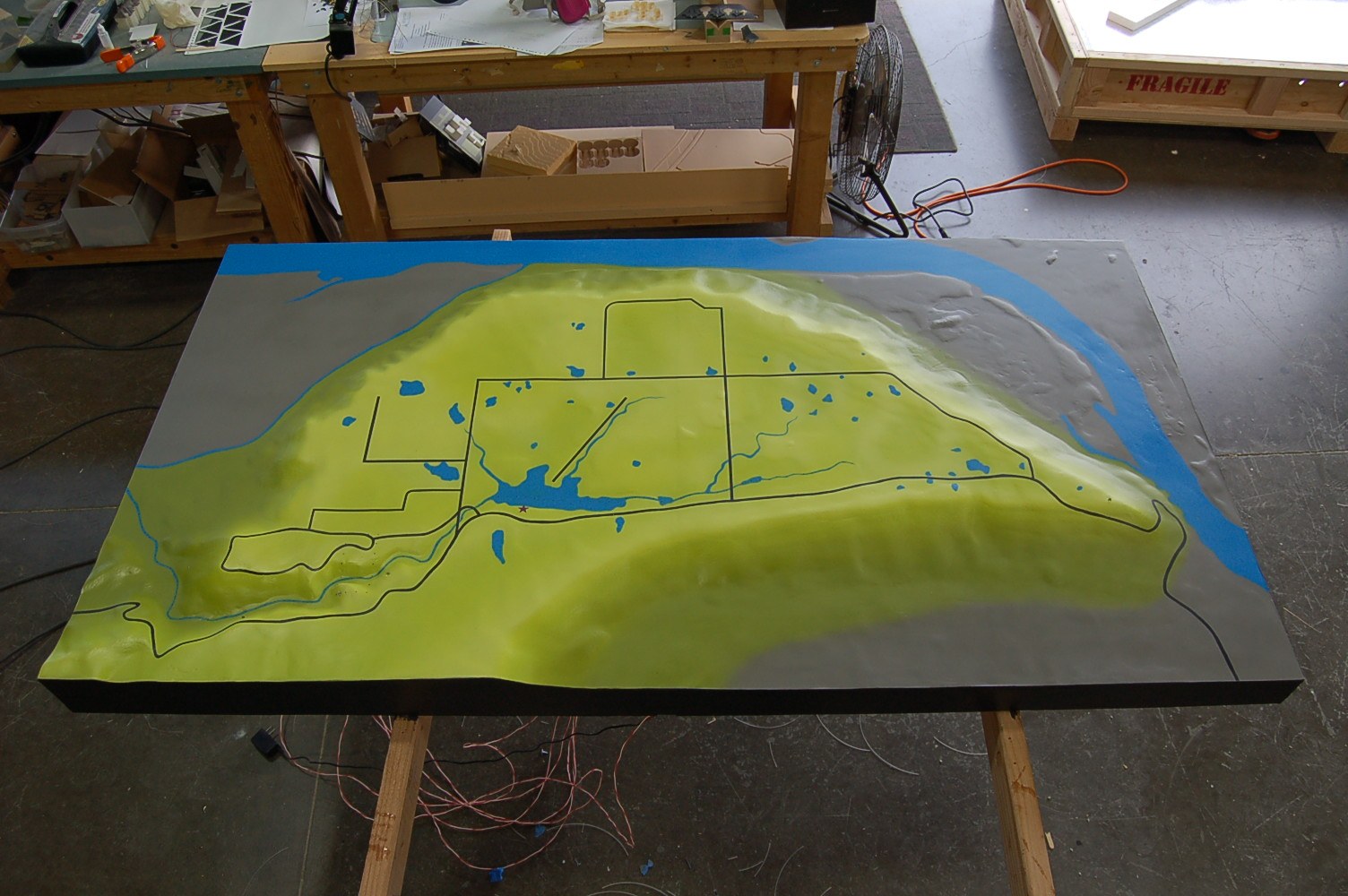 Petit Jean State Park physical scale model