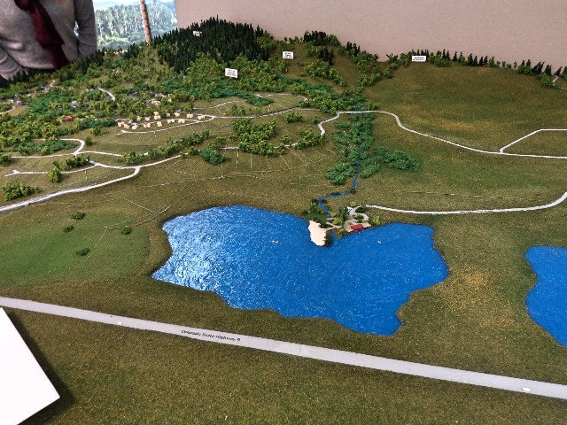 Detail view of the Summit Sky physical scale model