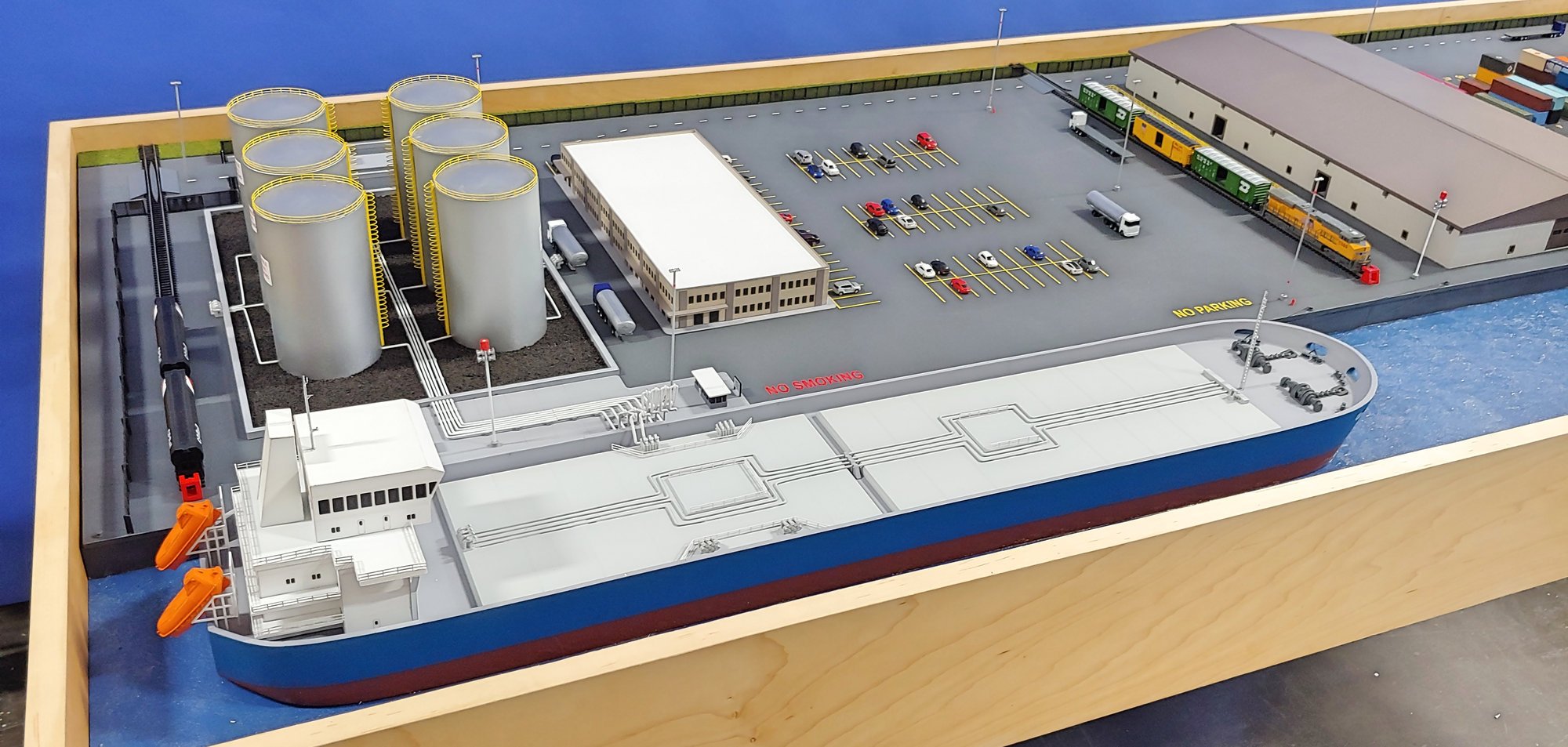 Detail view of the USCG Training Model physical scale model