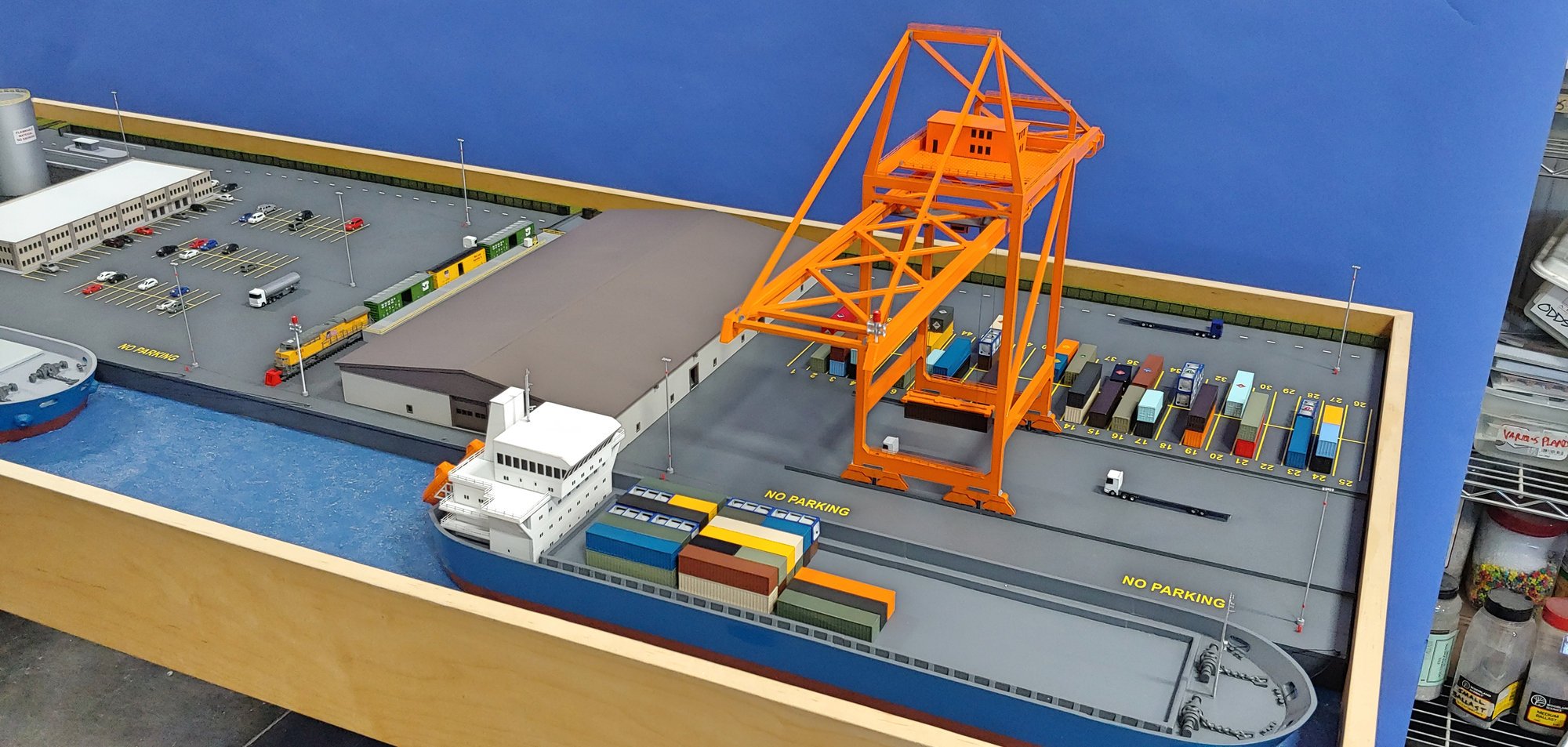 Detail view of the USCG Training Model physical scale model