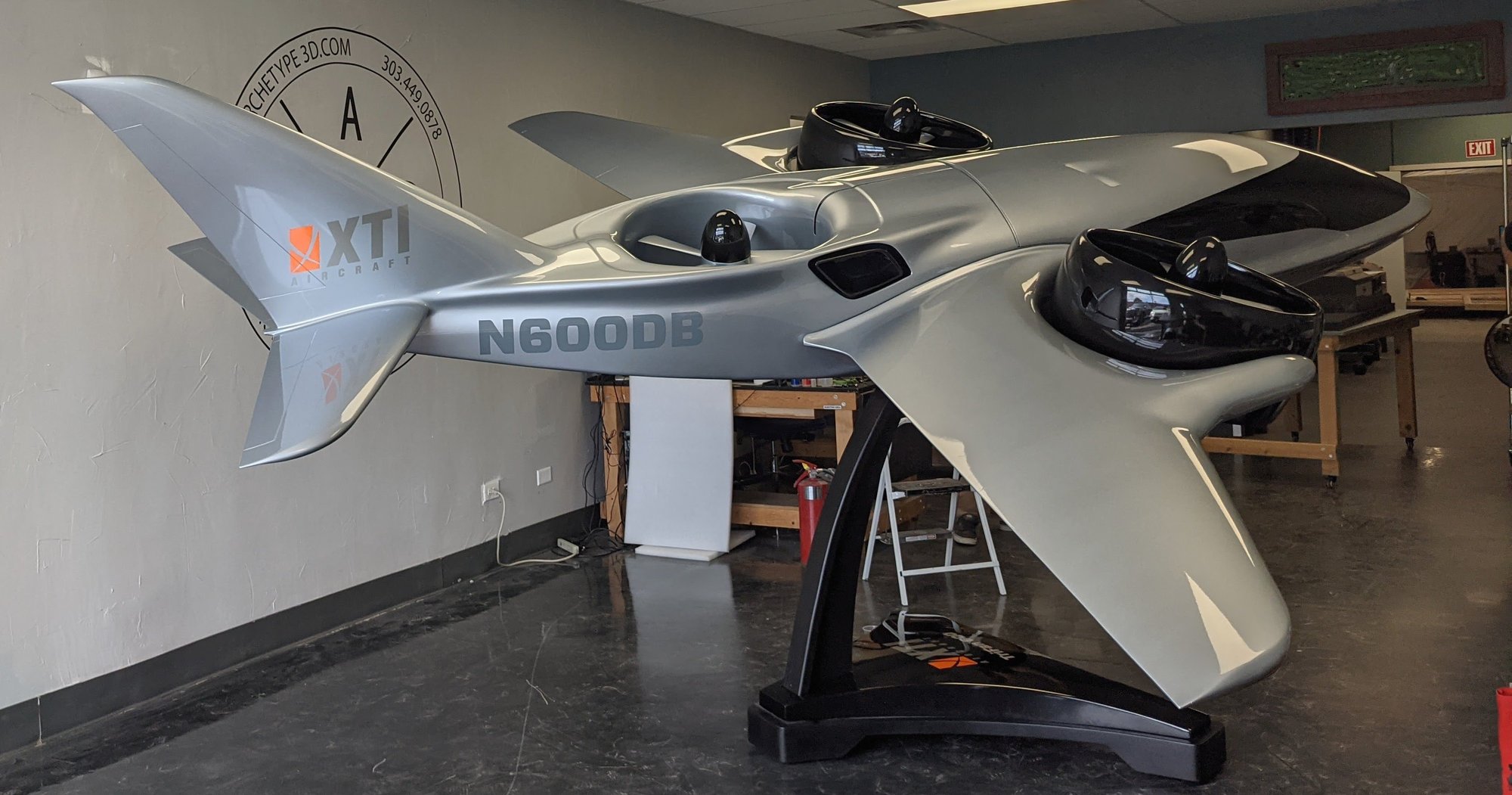 XTI Aircraft physical scale model